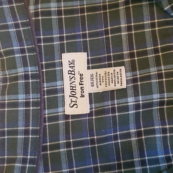 4XL St John's Bay Buttondown Iron Free - Picture 3 of 4